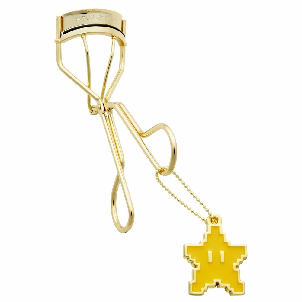 NEW Shu Uemura Mario Eyelash Curler Invincible Superstar Gold LIMITED EDITION